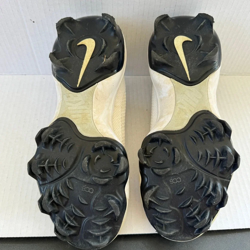 Nike Vapor Edge Shark Youth Football Cleats‎ White Black FB6340-100 Size 5Y